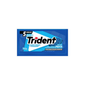 Chicle Trident Peppermint Azul